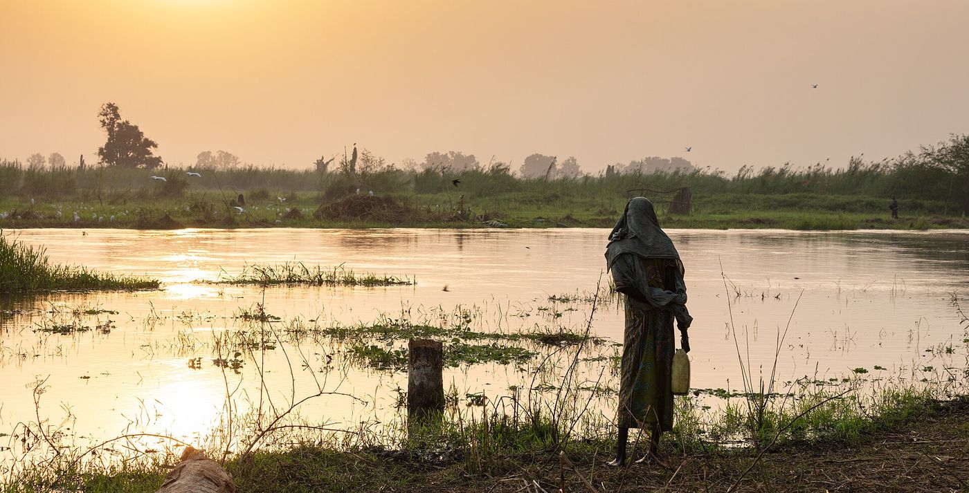 The White Nile at sunrise near Terekeka