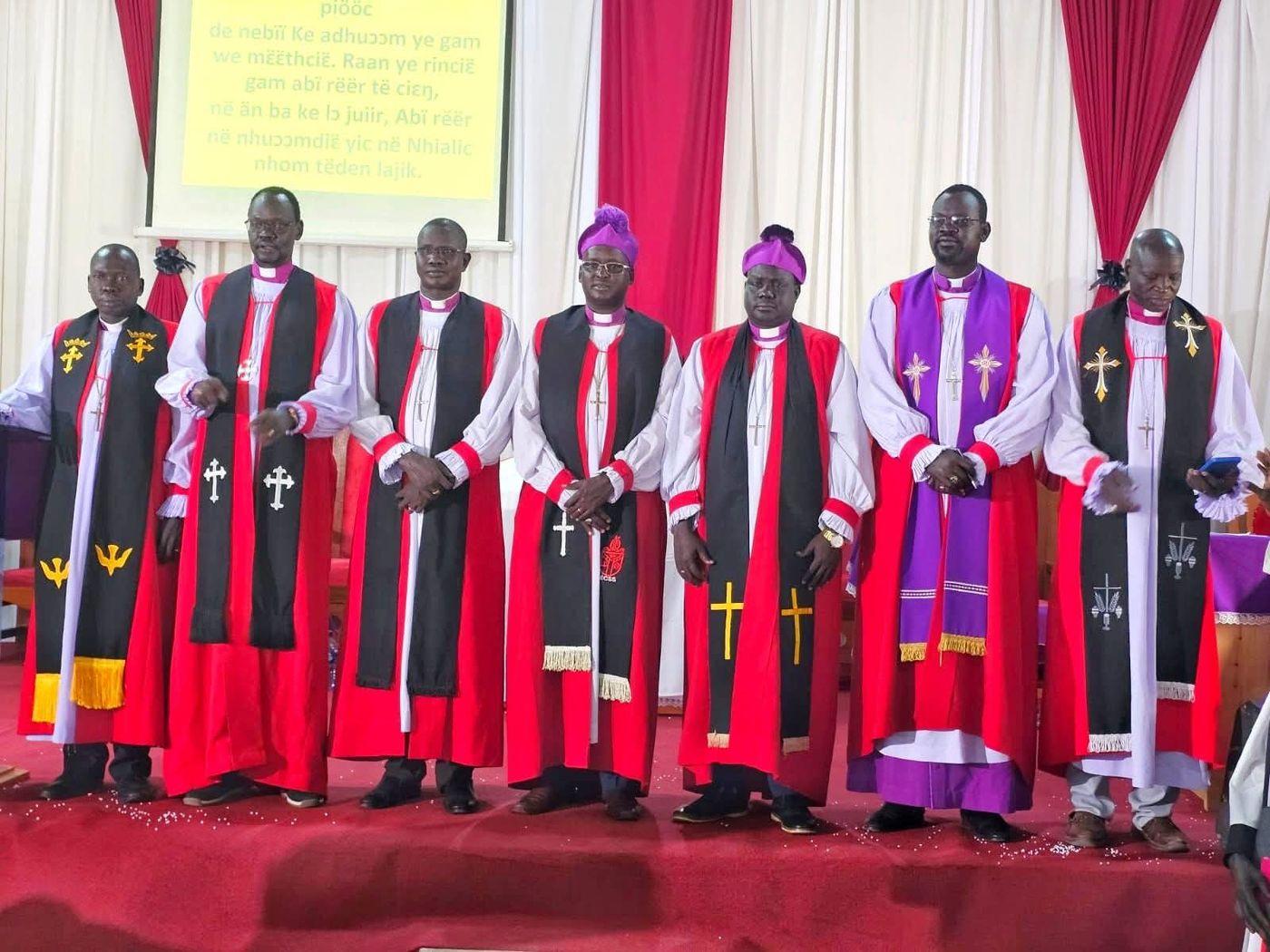 Bishops of the Episcopal Church of South Sudan at a consecration service