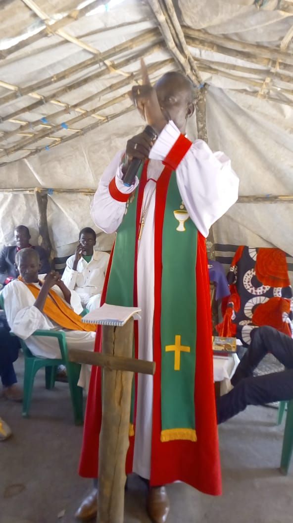 Preaching the Gospel in a tent chapel